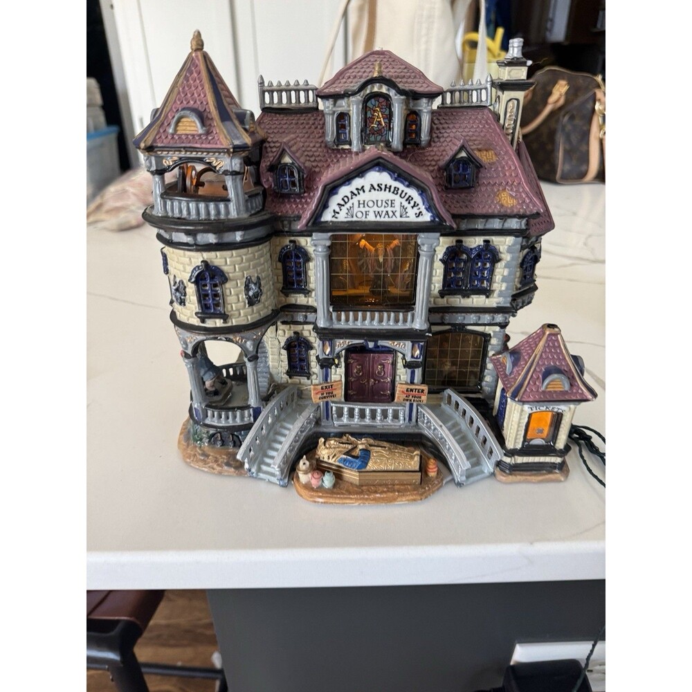 Lemax Spooky Town MADAM ASHBURY'S HOUSE OF WAX• WORKS